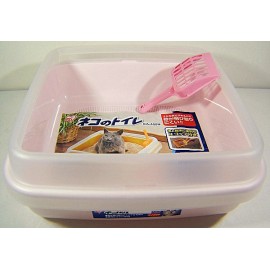 IRIS CA-400N 日本 IRIS 貓用廁所(有砂隔)-桃紅色 IRIS CA-400N 日本 IRIS 貓用廁所(有砂隔)-桃紅色